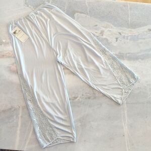 COPY - COPY - NWT Knit Silk Lounge Capri Pants- Gray